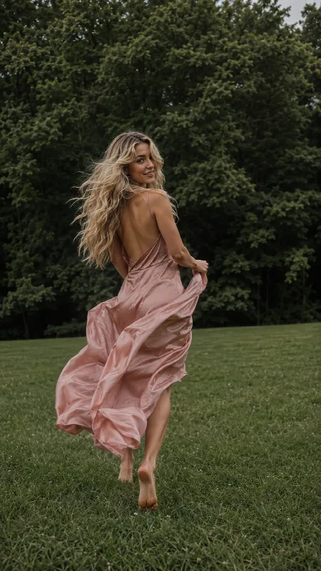 Barefoot Run in Silk
