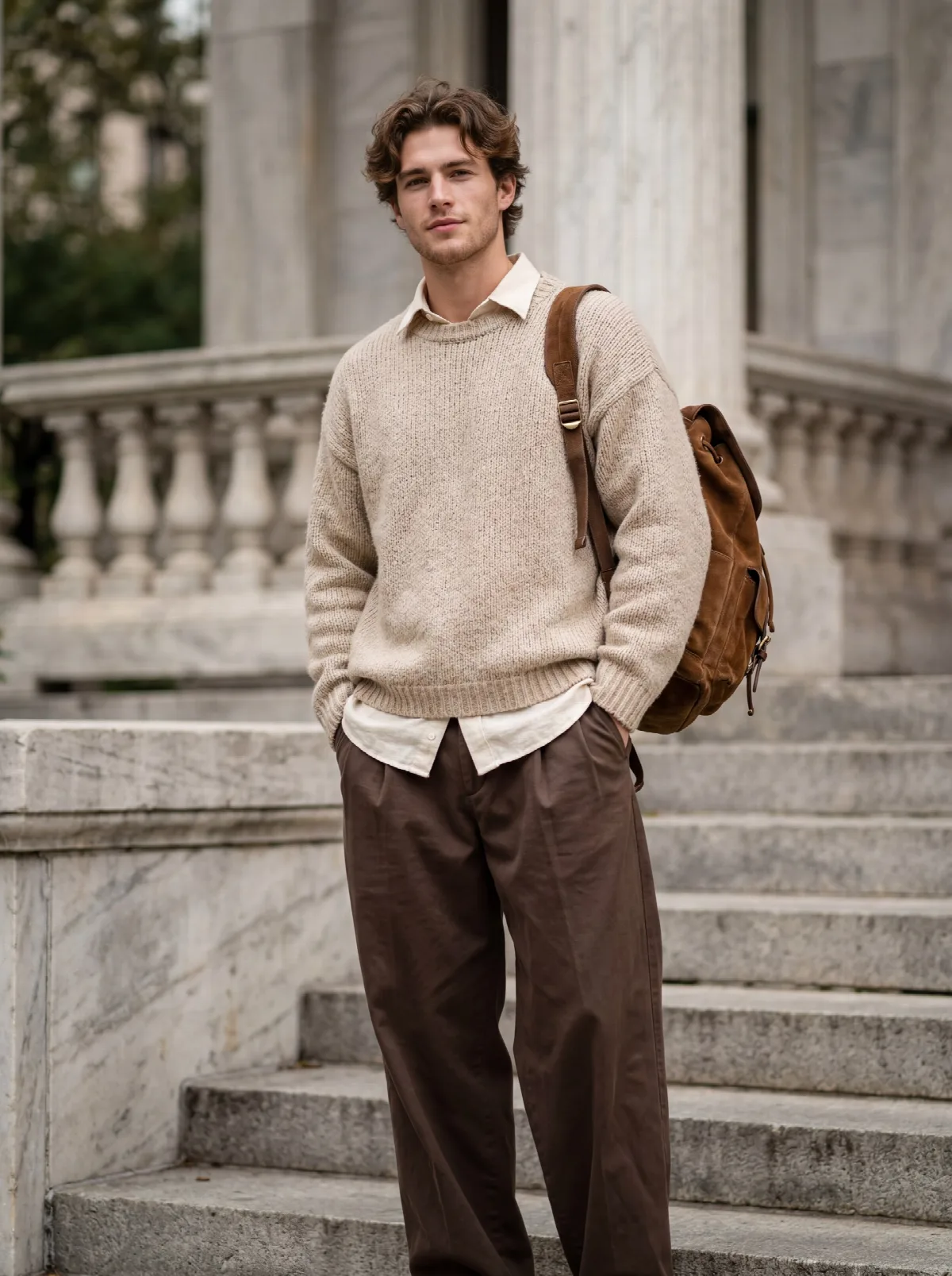 Warm Neutrals City Portrait