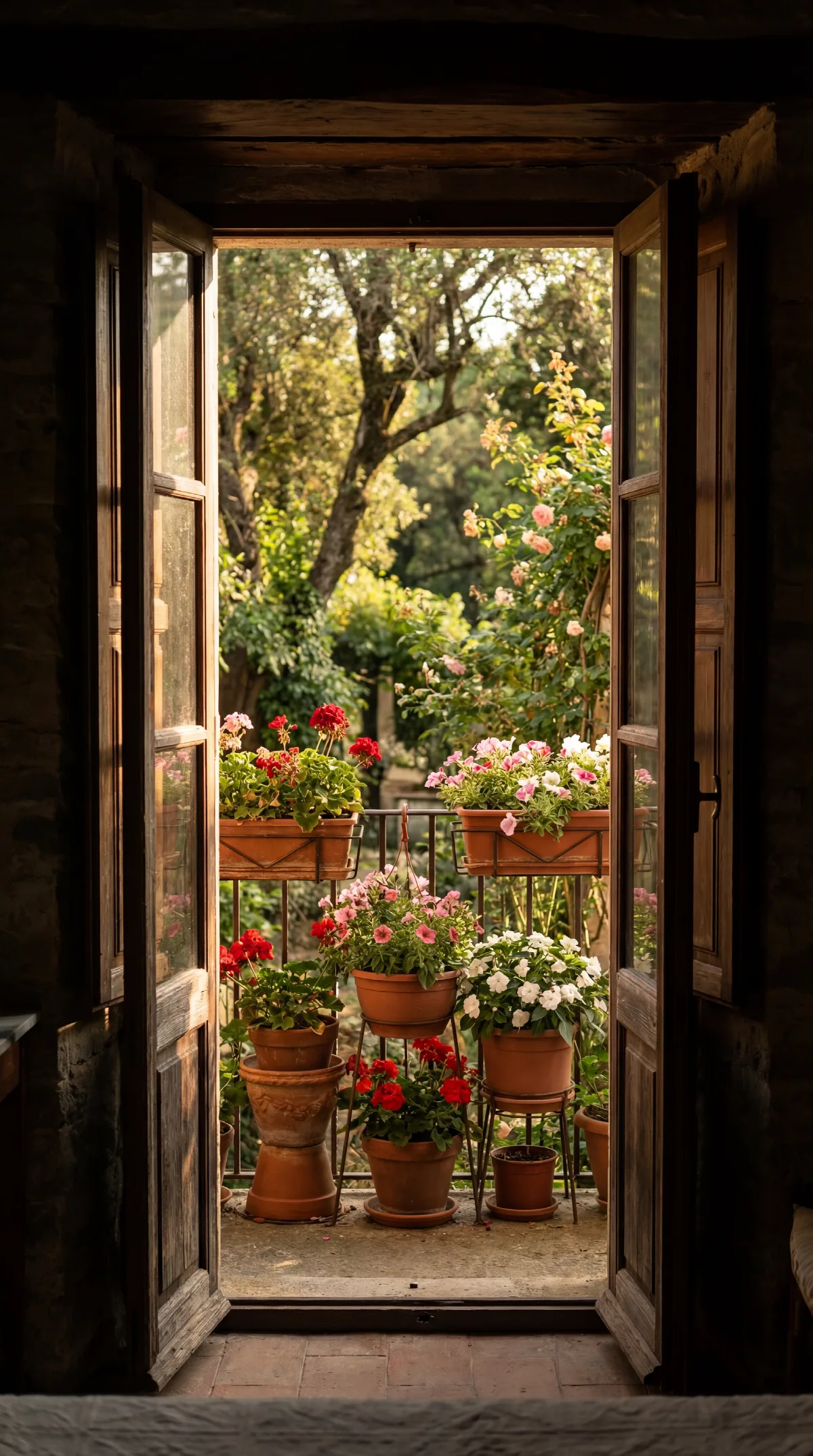 Doors to the Balcony Garden