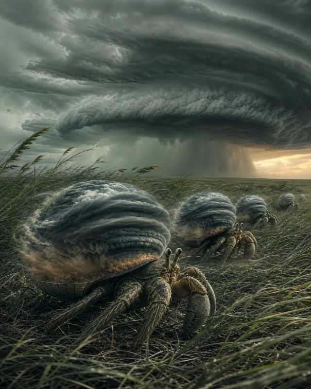 Hermit Crabs Carrying Storms