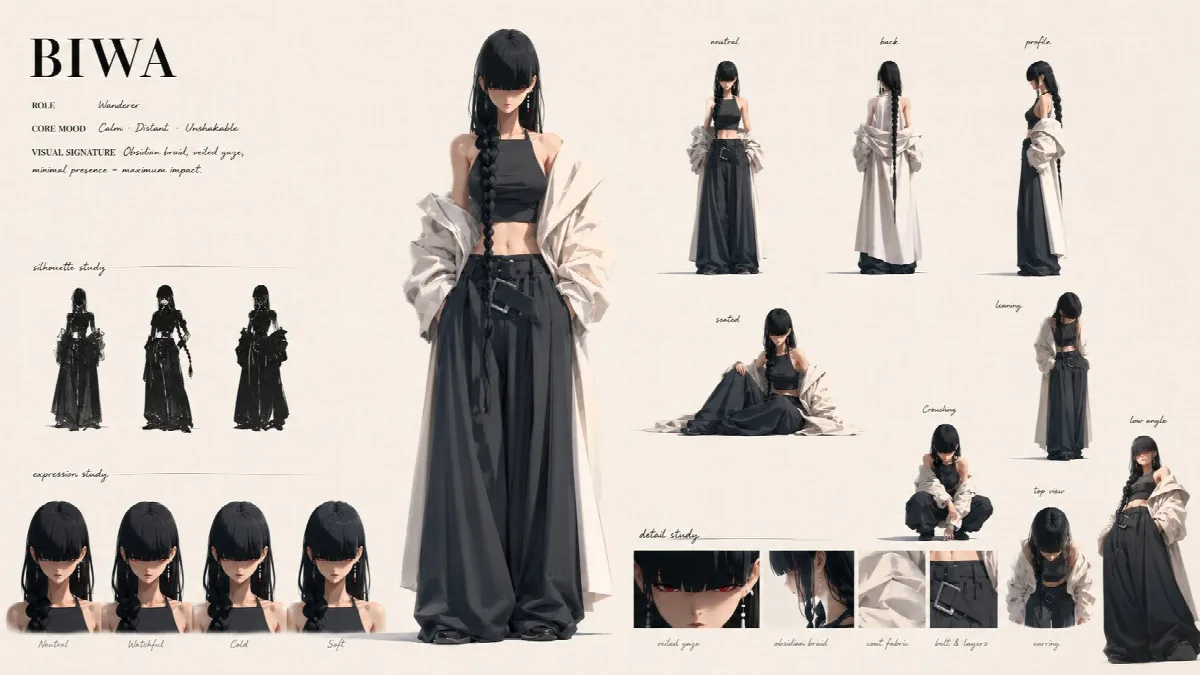 Fashion Character Sheet