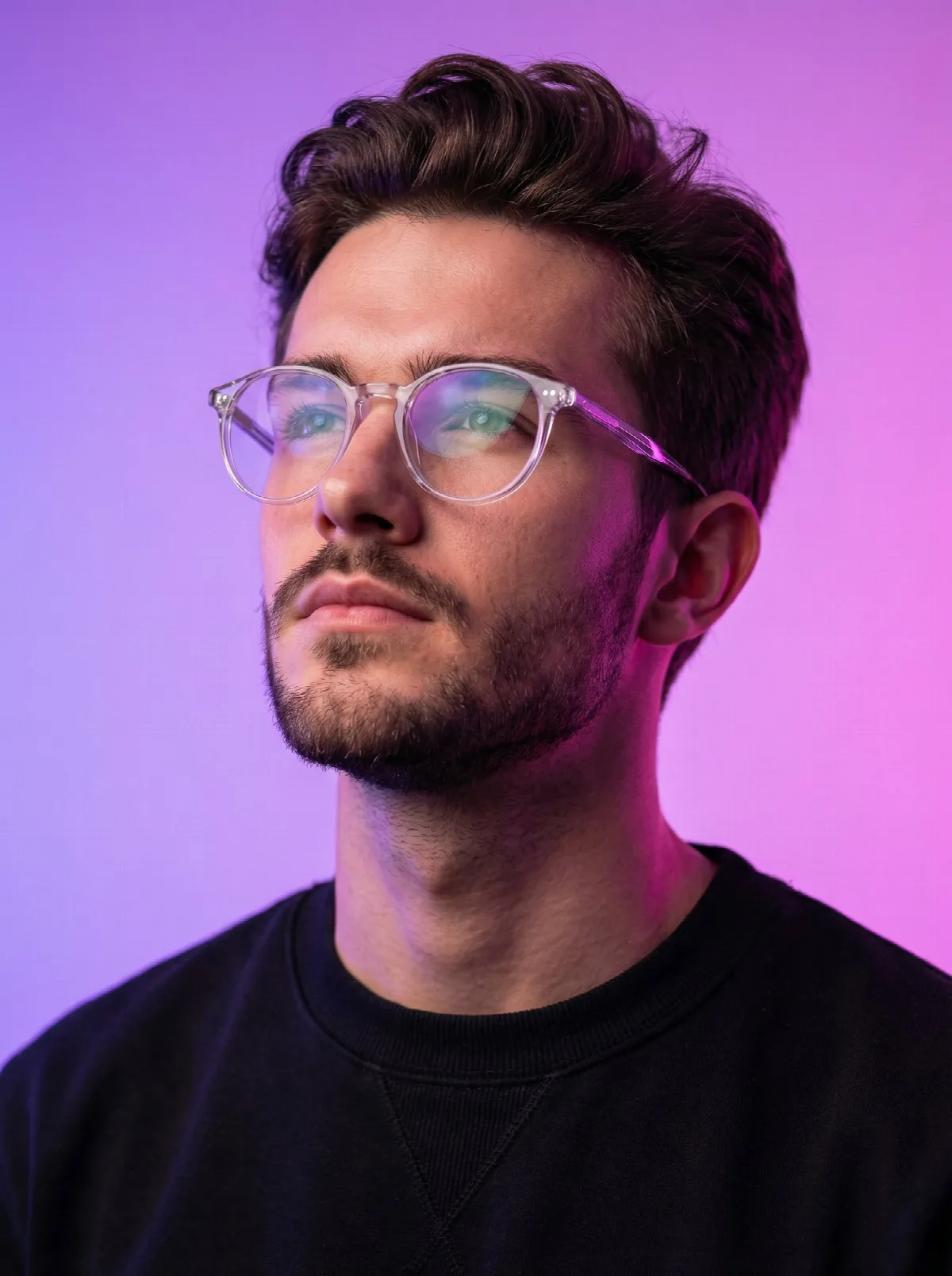 Clear Frames on Violet
