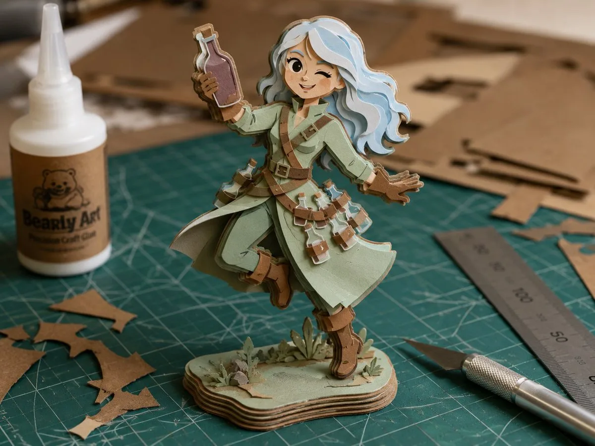 Paper Alchemist Shadowbox Figure