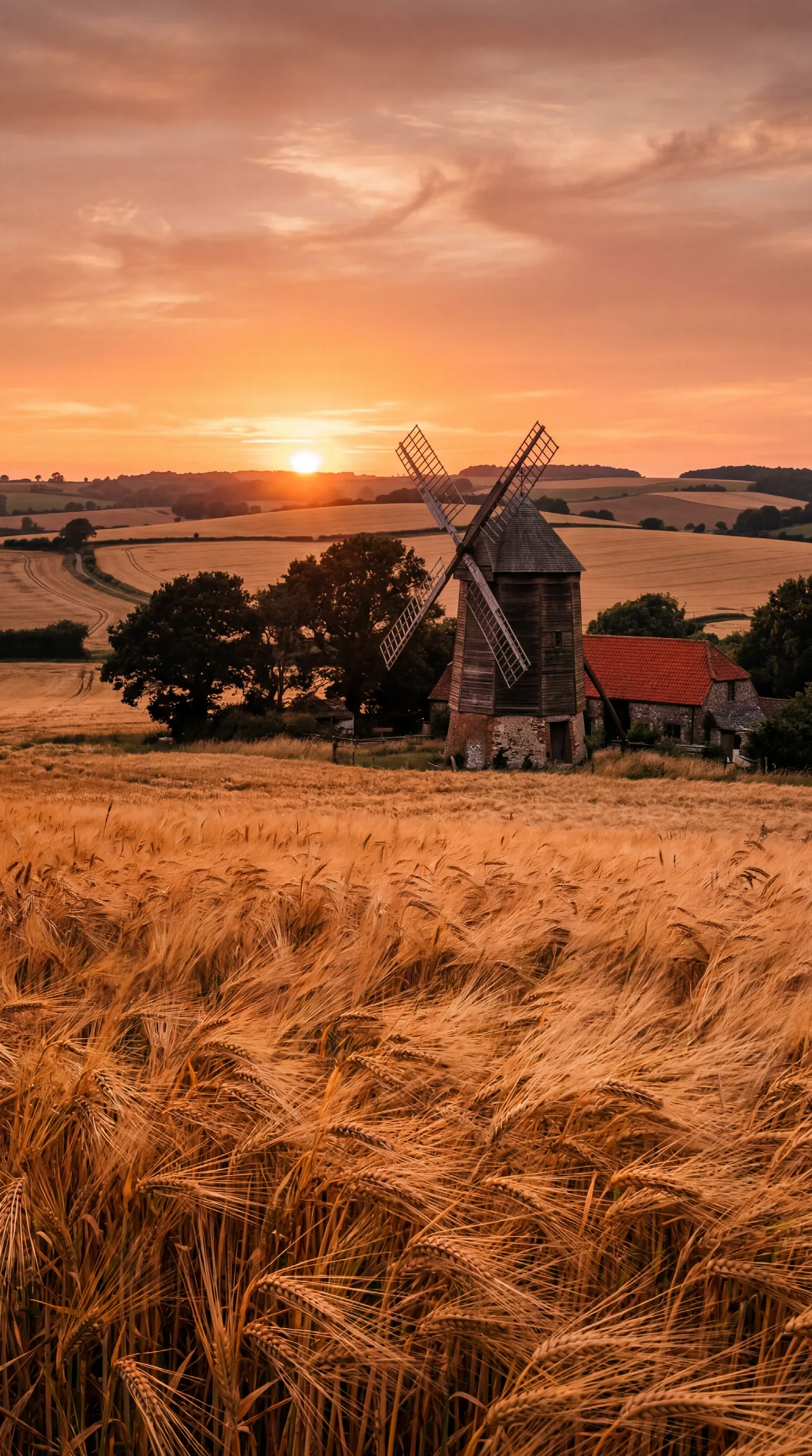Windmill at Sunset