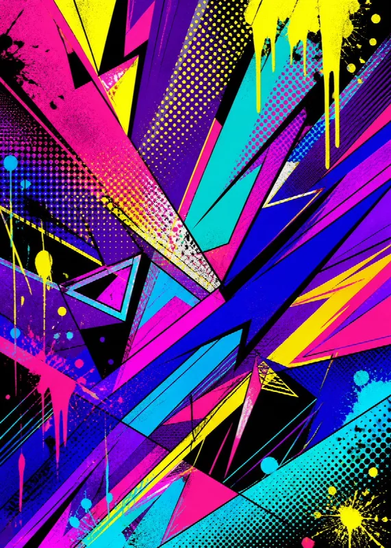 Pop Art Abstract Background