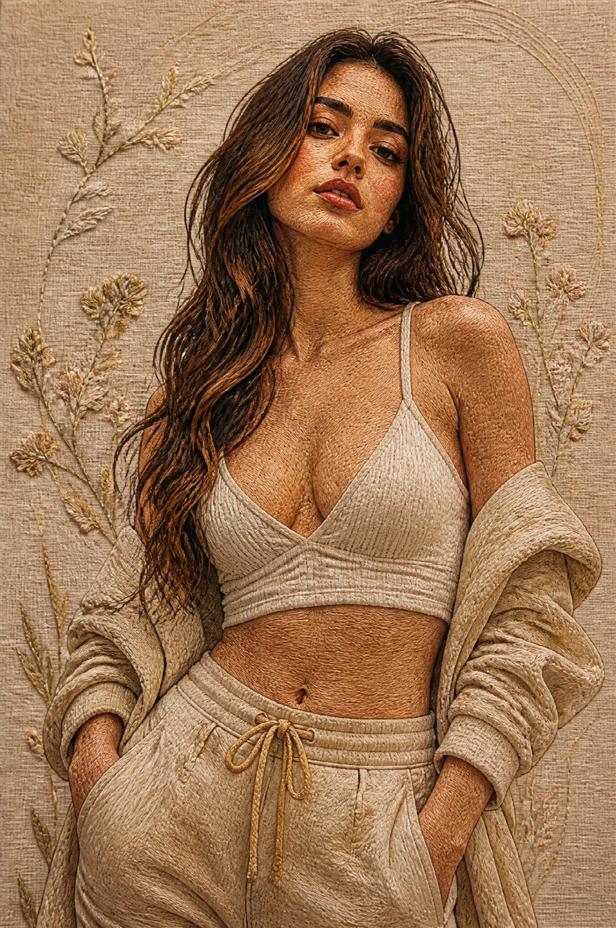 Portrait Woven in Thread