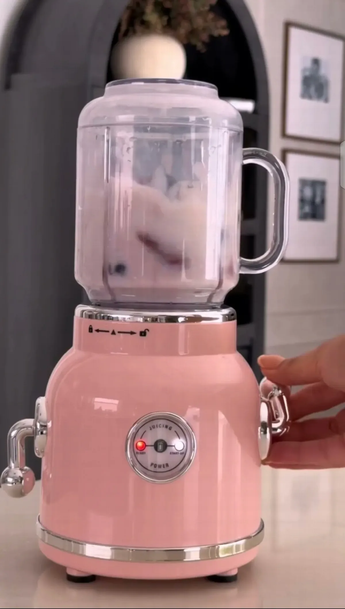 Pastel Pink Retro Blender