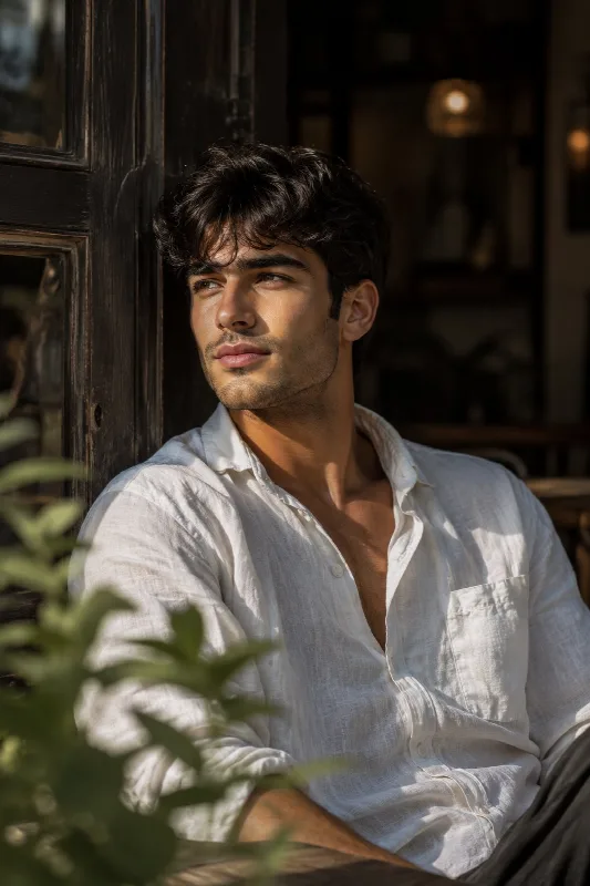 Warm Golden Hour Candid Portrait