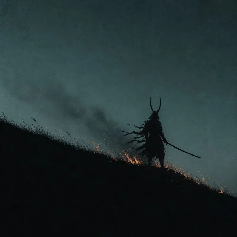 Lone Samurai Silhouette