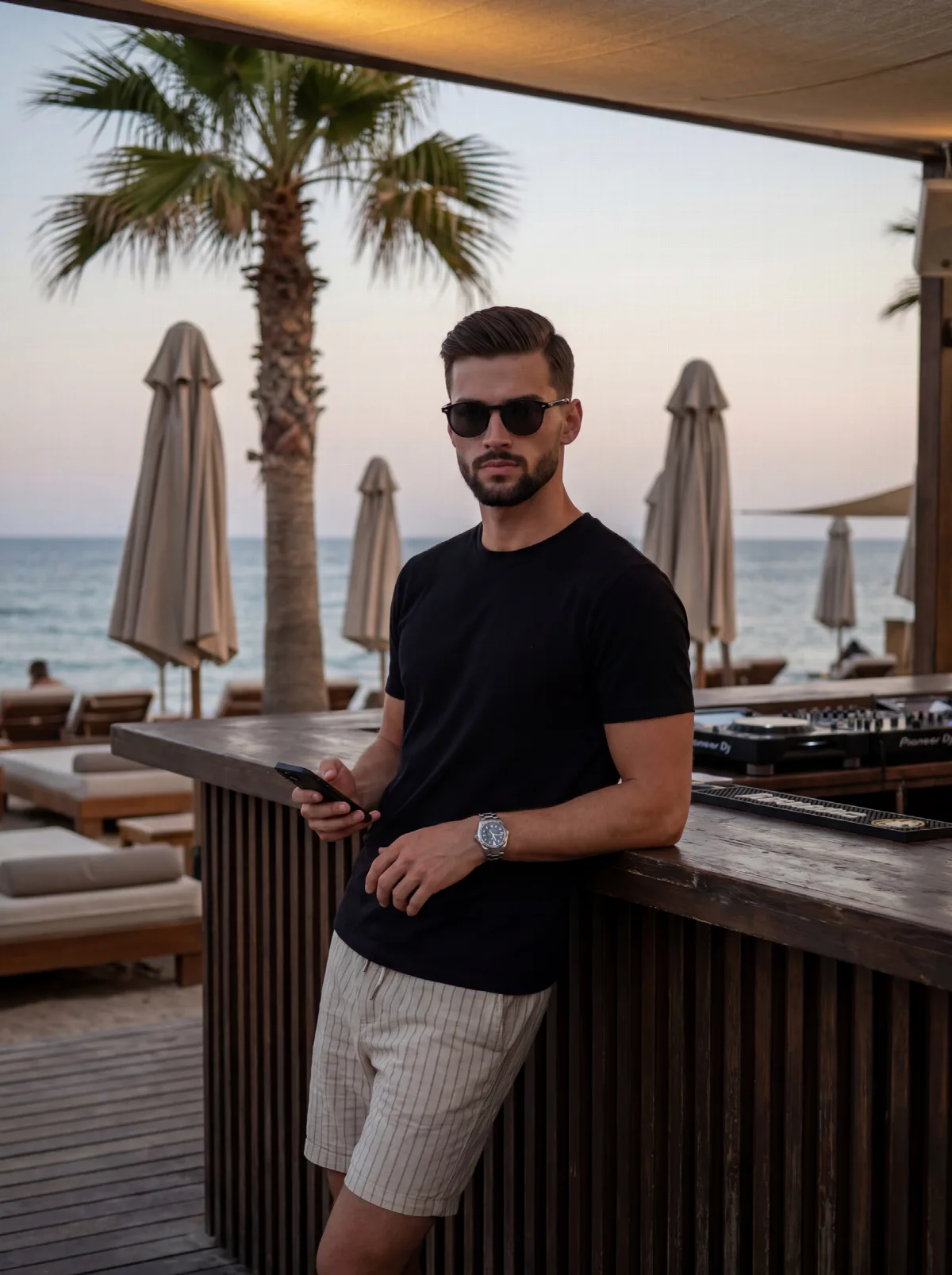 Beach Club at Dusk