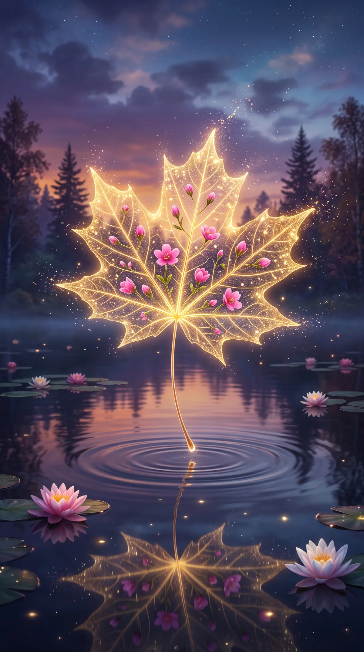 Glowing Maple Leaf