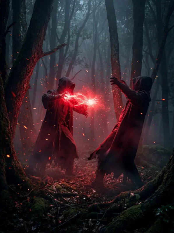 Red Magic in the Forest