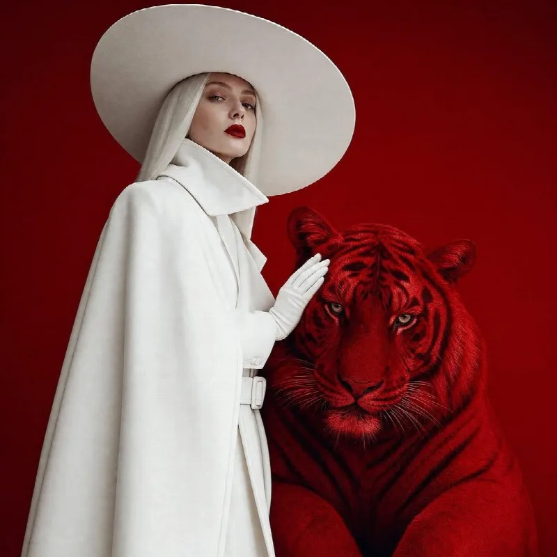 White Coat and Crimson Tiger