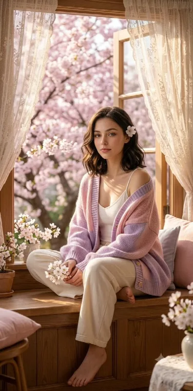 Cherry Blossoms at the Window