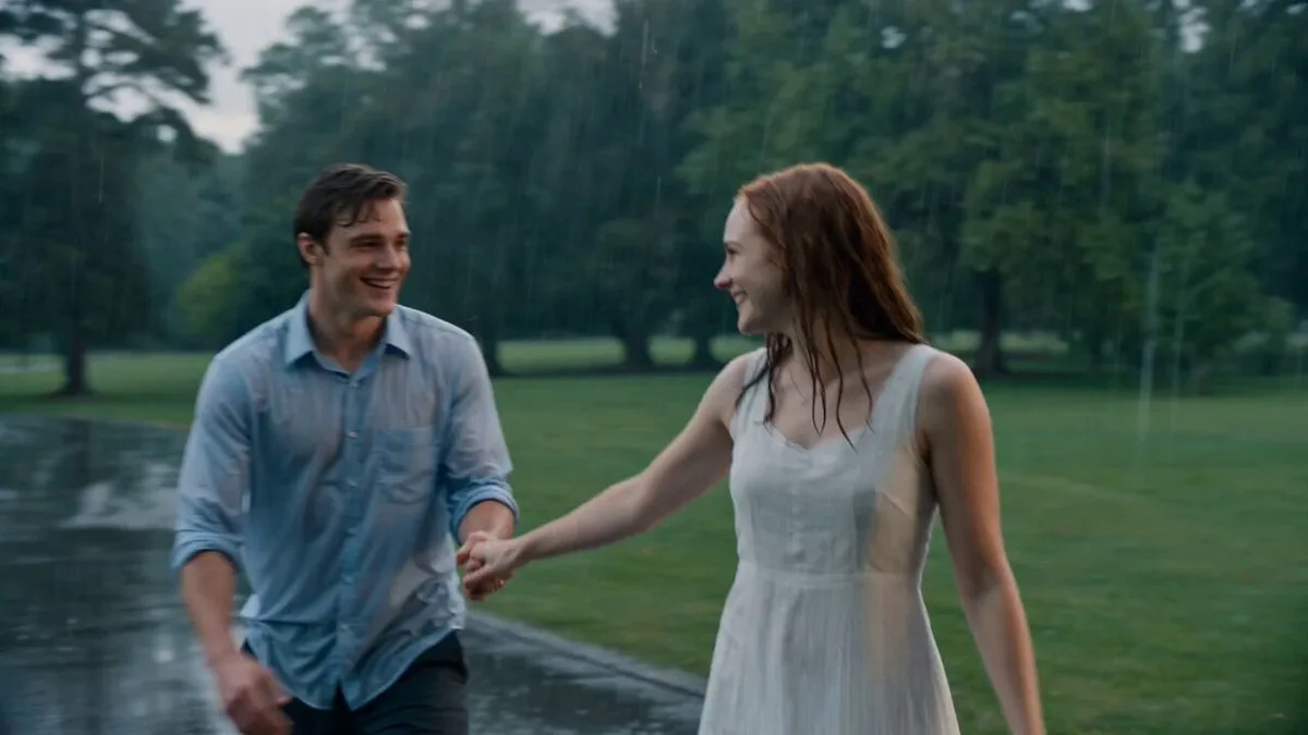 Romantic Walk in the Rain