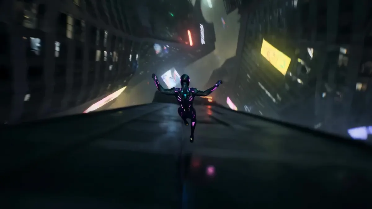 Cyberpunk Rooftop Parkour