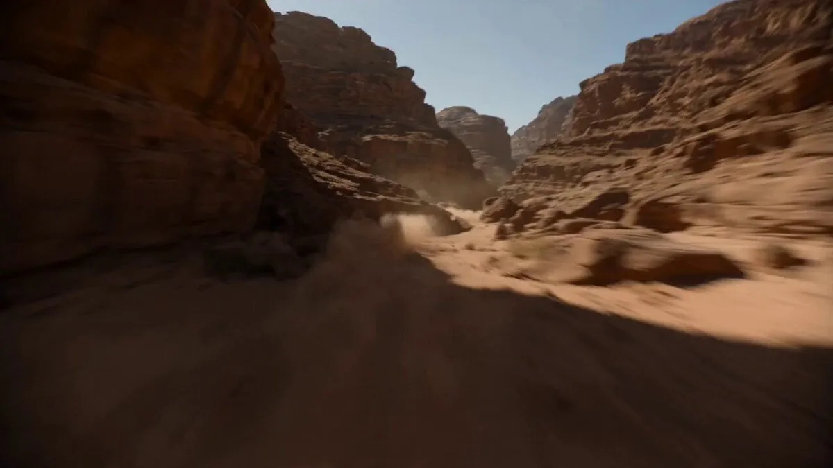 Supersonic Canyon Flight