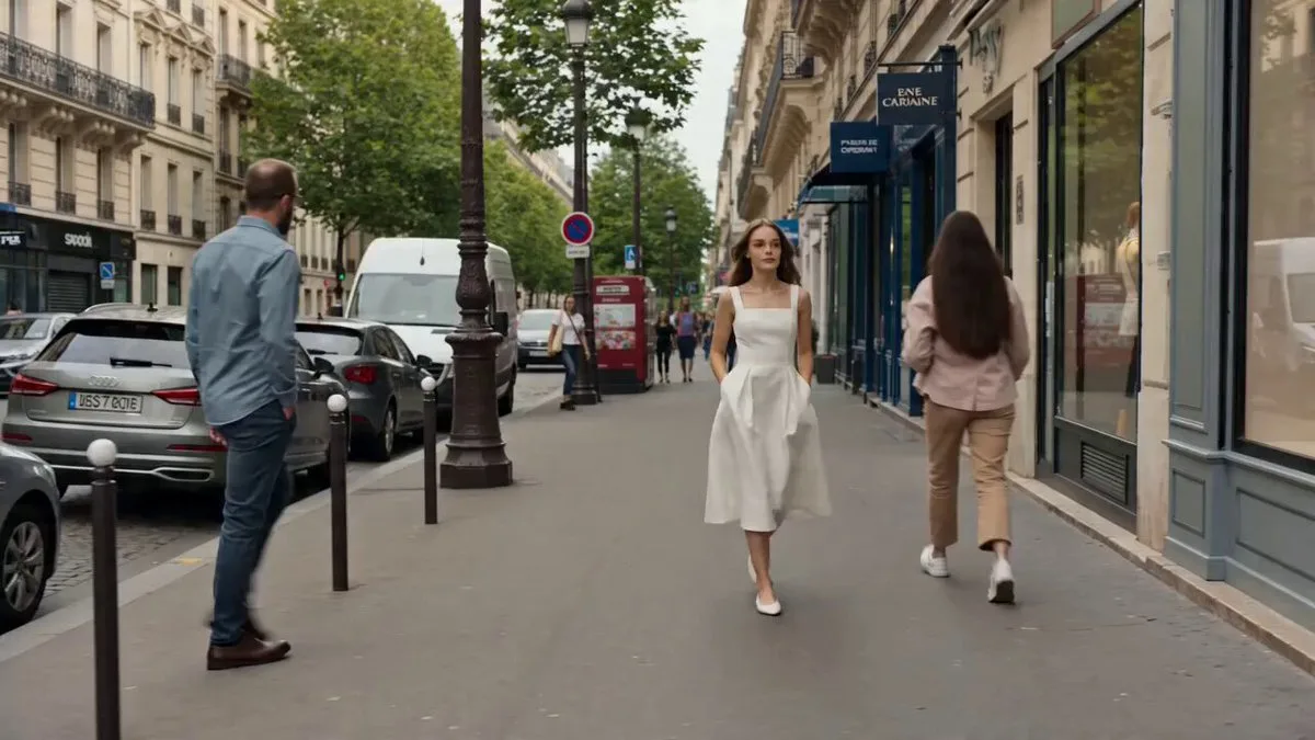 Parisian Outfit Change