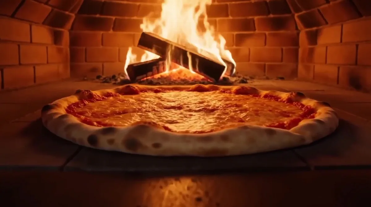 Pizza Commercial With Cheese Pull
