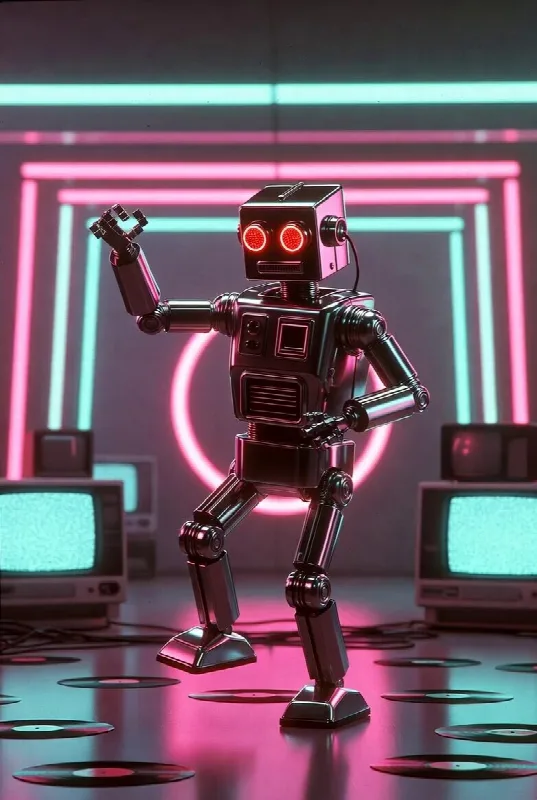 Retro Dancing Robot