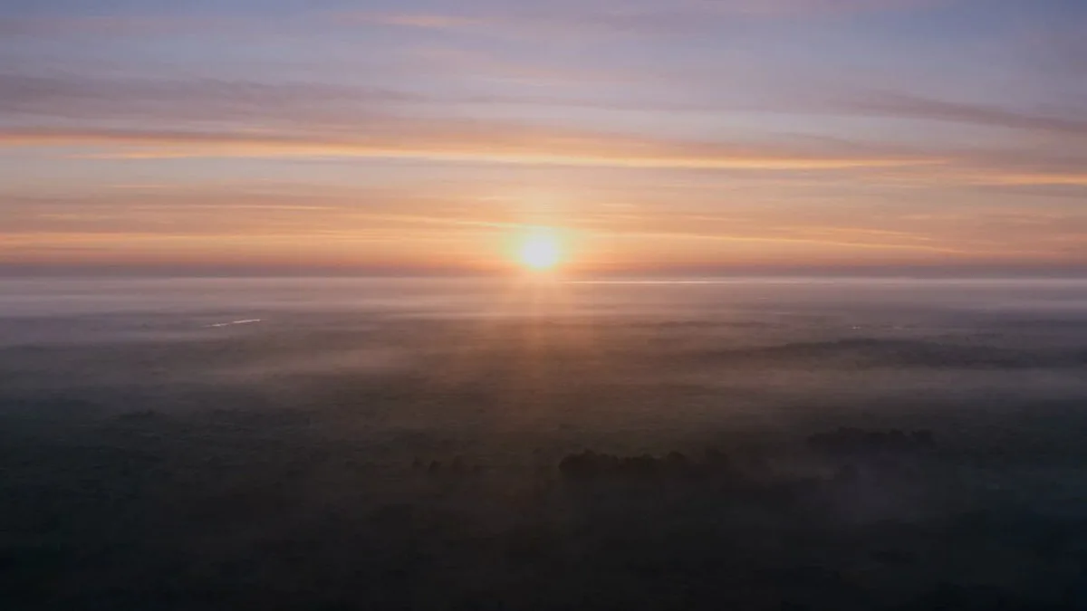 City Built at Sunrise