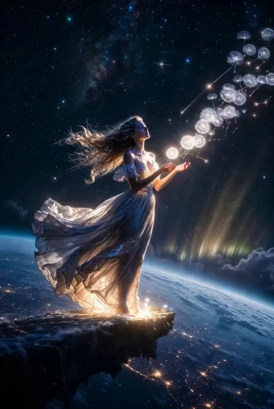 Dandelion Seeds Become Stars