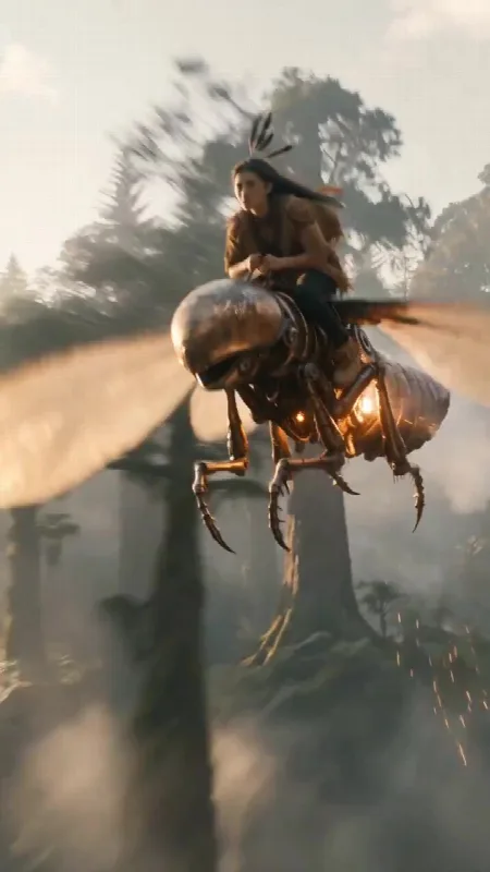 Riding a Mechanical Insect