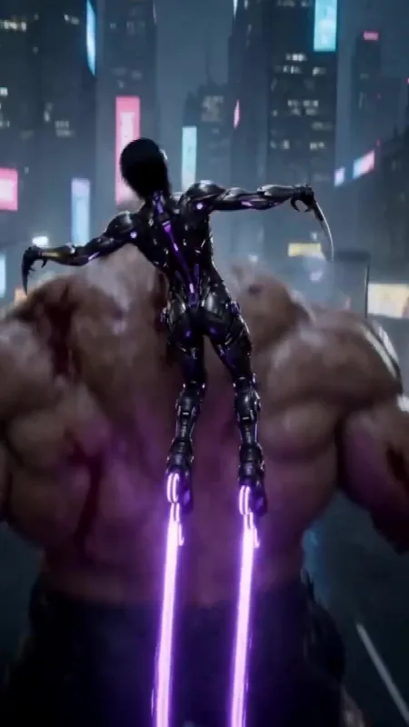 Cyborg Skater vs Giant Mutant