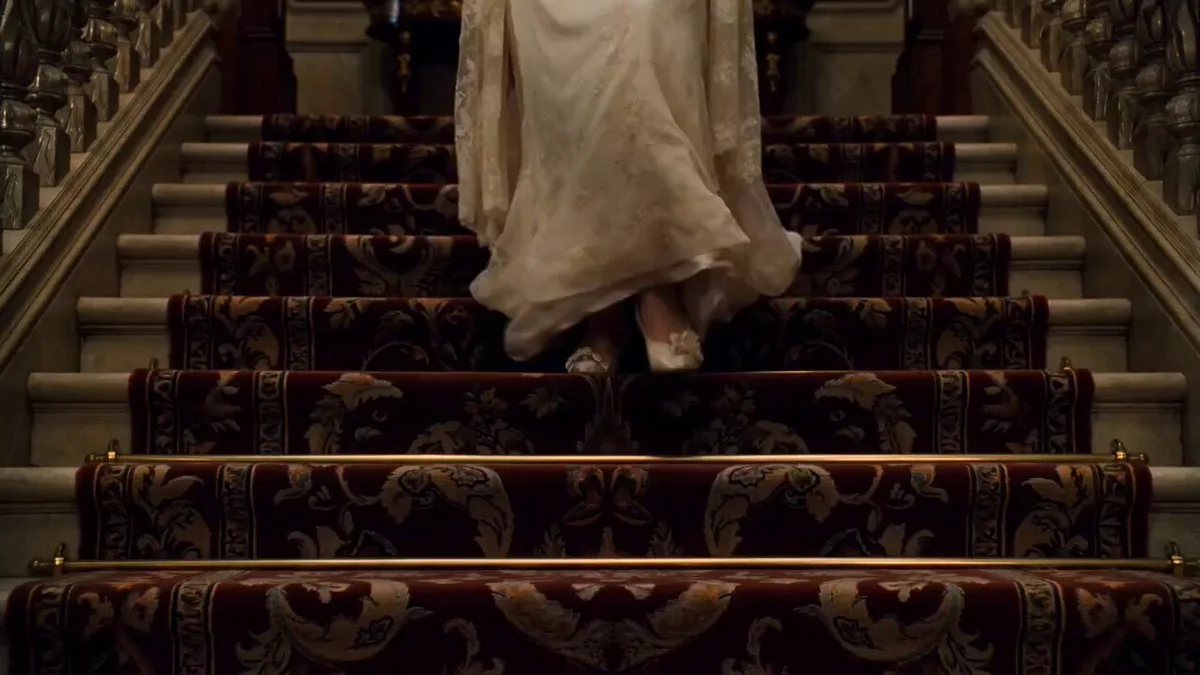 Woman on the Grand Staircase