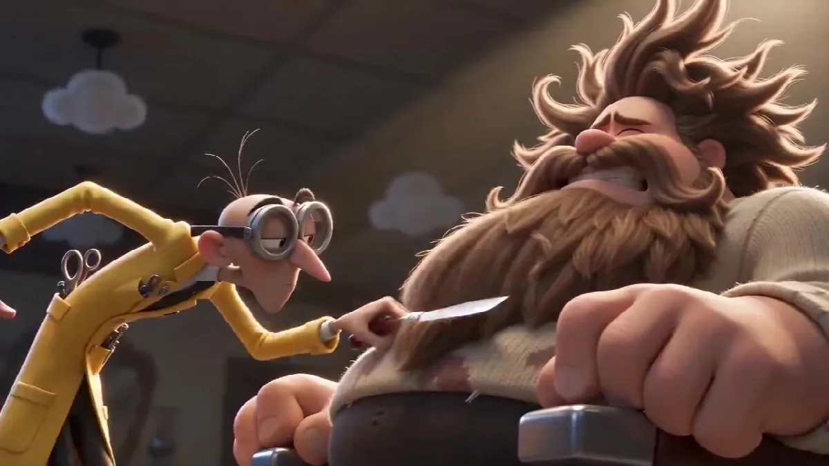Cartoon Barber Makeover