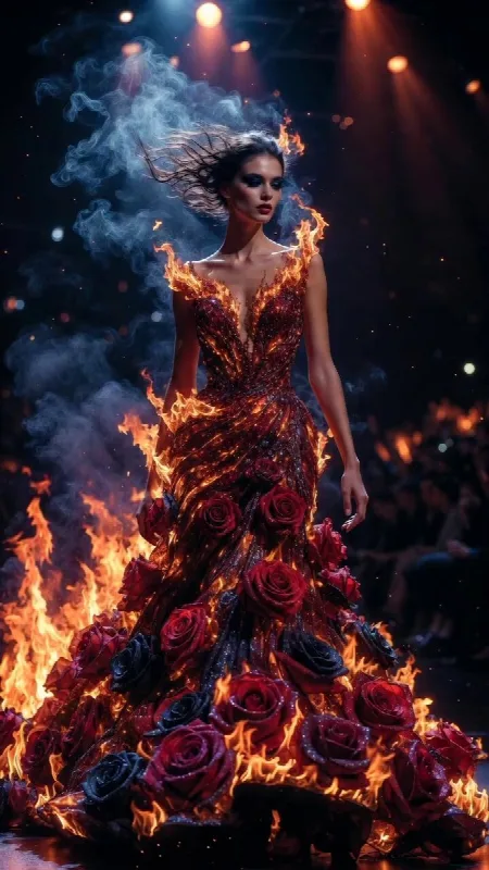 Flame and Rose Catwalk
