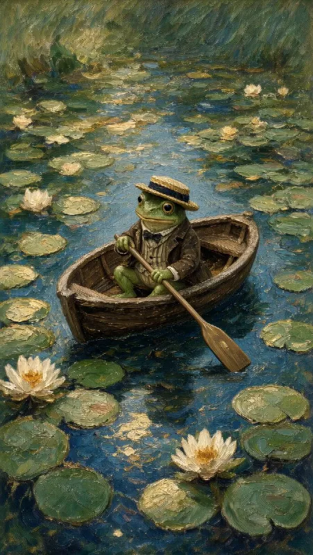 Frog in a Rowboat