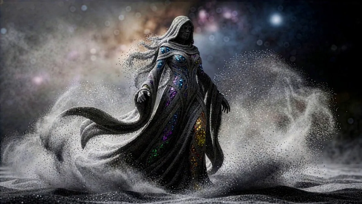 Woman Made of Cosmic Sand