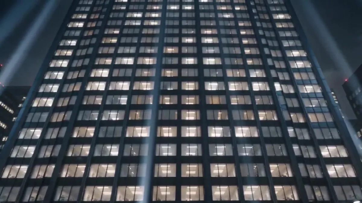 Breathing Skyscraper at Night