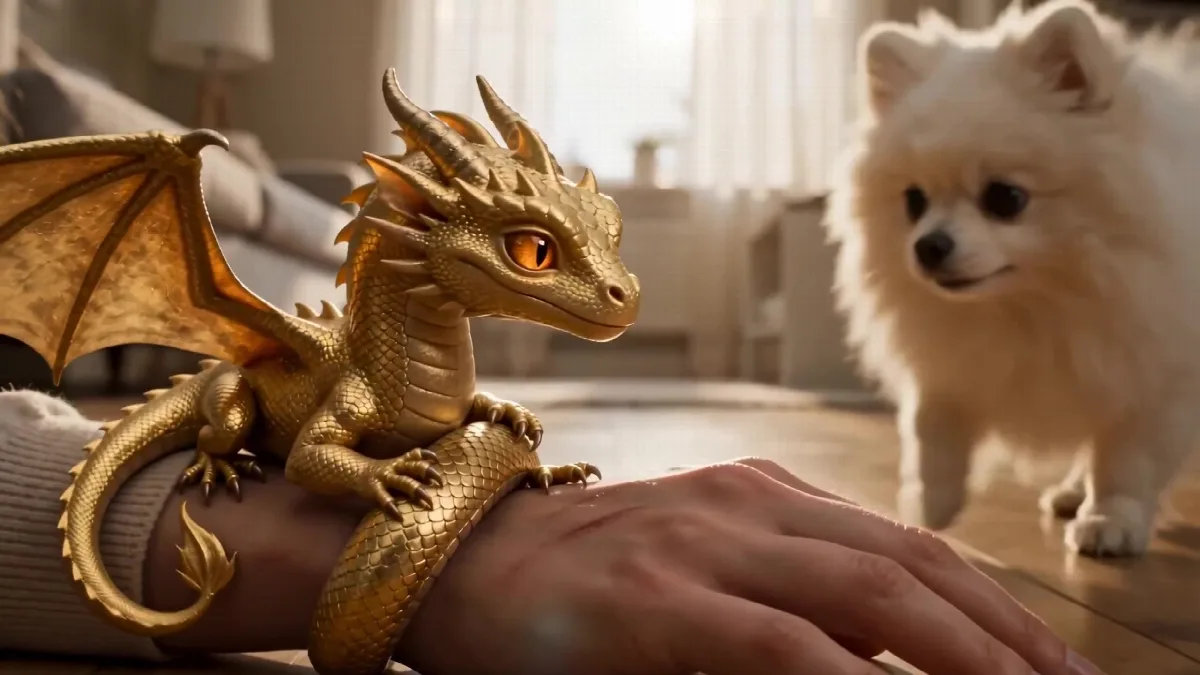Tiny Golden Dragon Pet