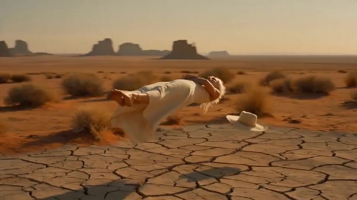 Floating Over the Desert