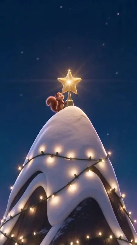 Squirrel's Giant Christmas Tree