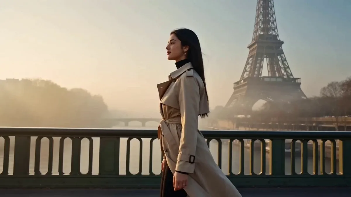 Trench Coat Travel Look in Paris