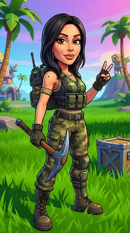 Fortnite-Inspired Character Render