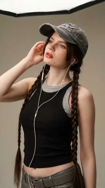 Realistic studio portrait