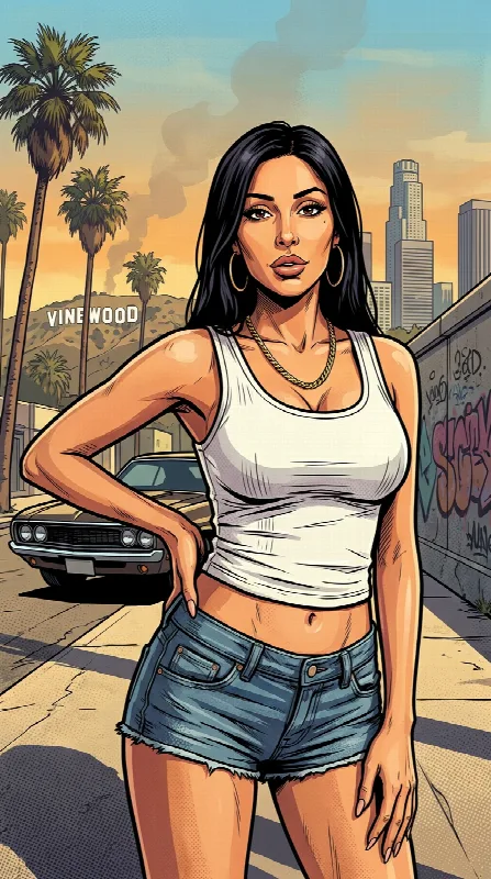 GTA V Inspired Character Art