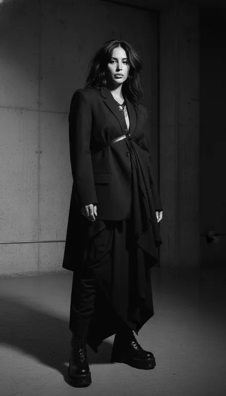 Avant-Garde Monochrome Portrait