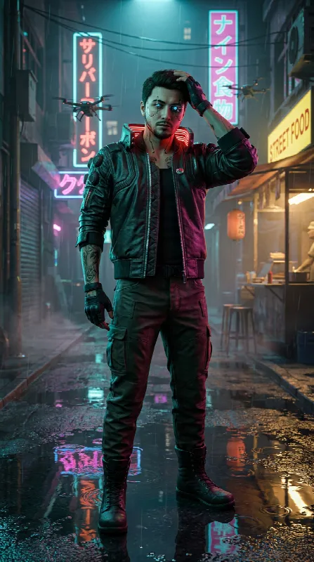 Cyberpunk Character Portrait